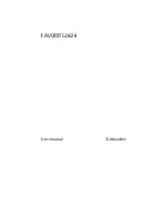 Preview for 1 page of Electrolux F50674 User Manual