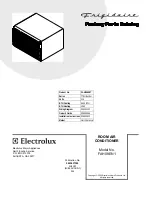 Electrolux FAH08EN1 Factory Parts Catalog preview