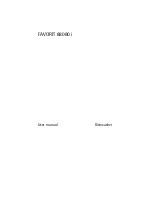 Предварительный просмотр 1 страницы Electrolux FAVORIT 88080 i User Manual