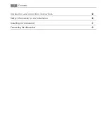 Preview for 4 page of Electrolux FAVORIT 88080 Vi User Manual