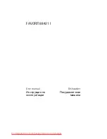 Electrolux FAVORIT 88421 I User Manual preview