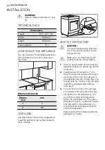 Preview for 30 page of Electrolux FEH60G3101 User Manual