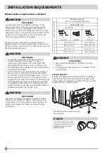 Предварительный просмотр 6 страницы Electrolux FFRE4120SW Installation Manual