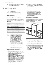 Предварительный просмотр 14 страницы Electrolux FI5004NA+ User Manual