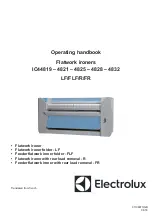 Electrolux FLF Series Operating Handbook preview