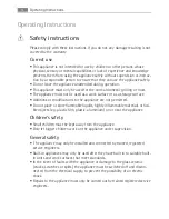 Preview for 4 page of Electrolux FM 4500 GR-A User Manual