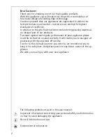 Preview for 2 page of Electrolux FM4863-WKA User Manual