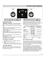 Preview for 17 page of Electrolux FPEH3077RF Use & Care Manual