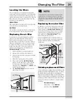 Preview for 31 page of Electrolux FREEZER / REFRIGERATOR Use And Care Manual