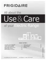 Electrolux Frigidaire CGEF3037TFA Use & Care Manual preview