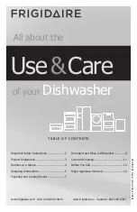 Electrolux Frigidaire FFBD1831US Use & Care Manual предпросмотр