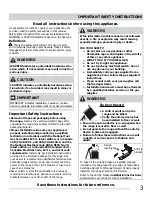 Preview for 3 page of Electrolux Frigidaire FGEF3035RFA Use & Care Manual