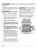 Preview for 20 page of Electrolux Frigidaire FGEF3035RFA Use & Care Manual