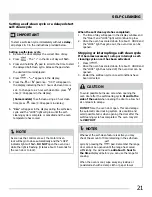 Preview for 21 page of Electrolux Frigidaire FGEF3035RFA Use & Care Manual