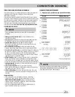 Предварительный просмотр 21 страницы Electrolux FRIGIDAIRE FPBM3077RF Use & Care Manual