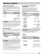 Preview for 11 page of Electrolux FRIGIDAIRE UMV1422US Use & Care Manual