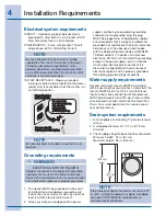 Предварительный просмотр 4 страницы Electrolux Front load washer Installation Instructions Manual