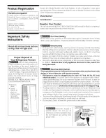 Preview for 2 page of Electrolux FRS20ZSHB1 Manual