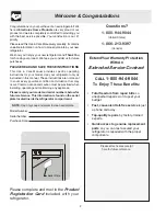 Preview for 2 page of Electrolux FRS26W2AW4 Use & Care Manual