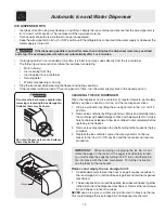 Preview for 13 page of Electrolux FRS26W2AW4 Use & Care Manual