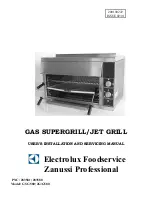 Electrolux G580 User'S Installation And Servicing Manual preview