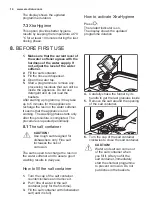 Preview for 14 page of Electrolux GA55SLV User Manual