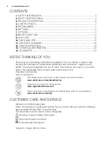 Preview for 2 page of Electrolux GA60KVSW User Manual