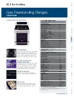 Electrolux GAS FREESTANDING RANGES CEI30GF5GS Specifications preview