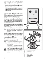 Предварительный просмотр 12 страницы Electrolux Gas Hob Instruction Manual