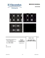 Electrolux Gas Hob Service Manual предпросмотр