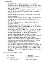 Preview for 4 page of Electrolux GK78TSIPCN User Manual