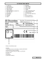 Предварительный просмотр 4 страницы Electrolux Gladiator 550 Instruction Manual