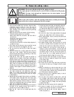 Preview for 6 page of Electrolux Gladiator 550 Instruction Manual