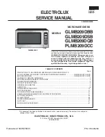 Electrolux GLMB209DBB Service Manual предпросмотр