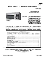 Предварительный просмотр 1 страницы Electrolux GLMV169DBD Service Manual