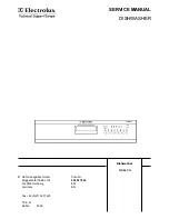 Preview for 1 page of Electrolux GS 24 CH Service Manual