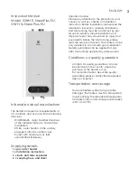 Preview for 3 page of Electrolux GWH 11 NanoPlus EU User Manual