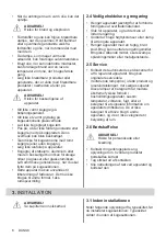 Preview for 6 page of Electrolux HOC620F User Manual