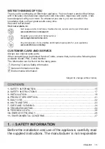 Preview for 15 page of Electrolux HOC620F User Manual