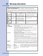 Preview for 20 page of Electrolux ICON Designer E36EC75HSS Use And Care Manual