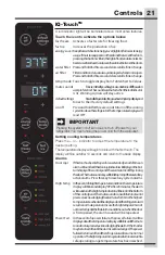 Preview for 21 page of Electrolux ICON E23BC69SPS Use And Care Manual