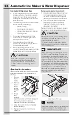 Preview for 24 page of Electrolux ICON E23BC69SPS Use And Care Manual