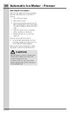 Preview for 26 page of Electrolux ICON E23BC69SPS Use And Care Manual