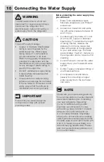 Preview for 16 page of Electrolux ICON E23BC69SPS3 Use And Care Manual