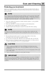 Preview for 35 page of Electrolux ICON E23BC79SPS1 Use And Care Manual