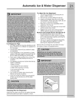 Preview for 21 page of Electrolux Icon E23CS78HPS6 Use & Care Manual