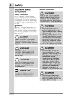 Preview for 4 page of Electrolux ICON E24RD50QS User And Care Manual