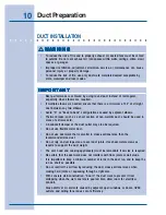 Preview for 10 page of Electrolux ICON E30DD75ESS Installation Instructions Manual