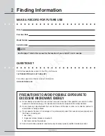 Preview for 2 page of Electrolux Icon E30MH65GSS User And Care Manual