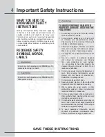 Preview for 4 page of Electrolux Icon E30MH65GSS User And Care Manual